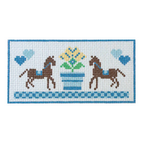 Blue Horse Clutch