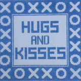 Hugs & Kisses - Blue Pillow
