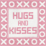Hugs & Kisses - Pink Pillow