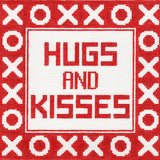 Hugs & Kisses - Red Pillow