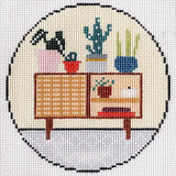 Midcentury Interior Round